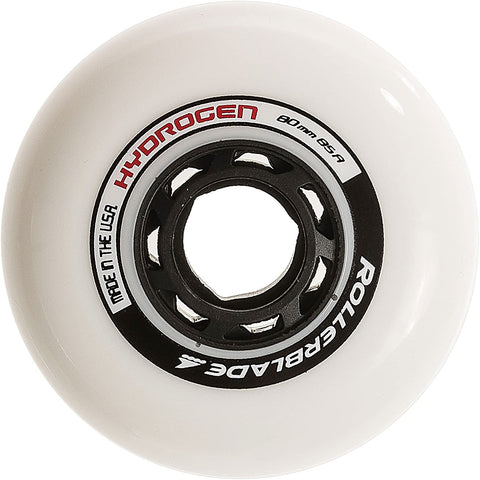 Rollerblade Hydrogen 80mm Wheels (8 Pack) - White